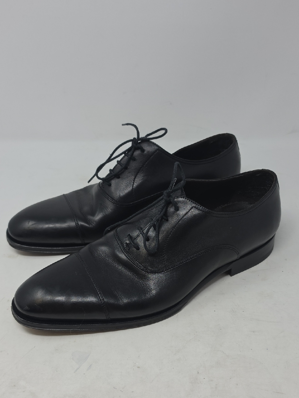 To Boot New York Classic Black Cap-Toe Men's Dress Oxfords Size 8